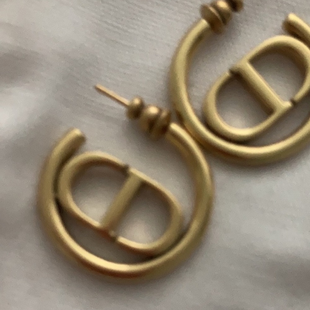 Authentic Dior Gold Earrings - Picture 3 of 4